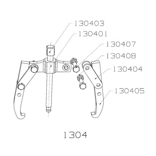 EXTRACTOR FORZA 2 PATAS 135X150